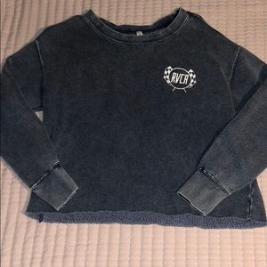 Cropped crew neck